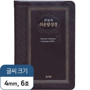 큰글자 쉬운말성경 특중(초코)+필사노트+볼펜(검정)1세트