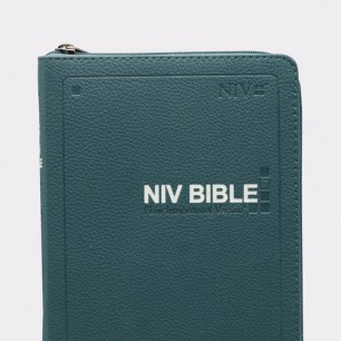 영문 NIV BIBLE 중 단본 지퍼 다크블루