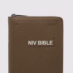 영문 NIV BIBLE 특소 단본 지퍼 모카브라운