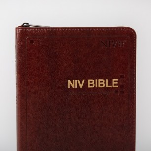 영문 NIV BIBLE 대 단본(지퍼) 브라운