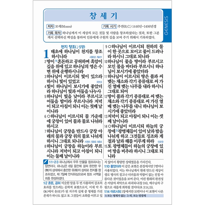 나눔포켓성경 플러스 개역개정판 시편 · 잠언 · 전도서 대/PU/민트/휴대용분책성경(93205)