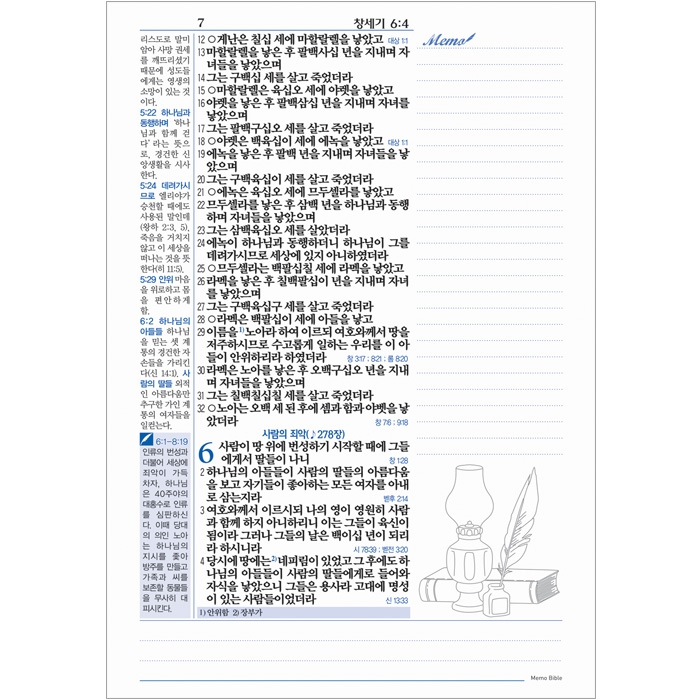 메모성경 개역개정판 새찬송가/특대/합본/색인/지퍼/초코(50228)
