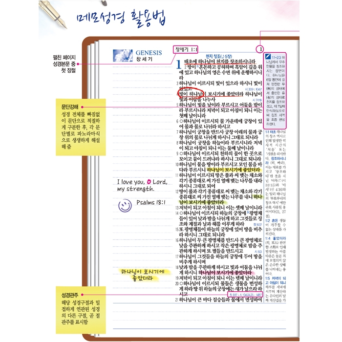 메모성경 개역개정판 새찬송가/특대/합본/색인/지퍼/초코(50228)