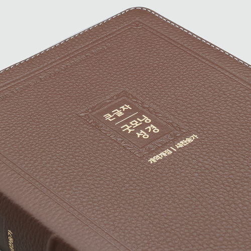 개역개정 큰글자 굿모닝성경 대 합본 무지퍼 색인 우피 브라운 / 4401106