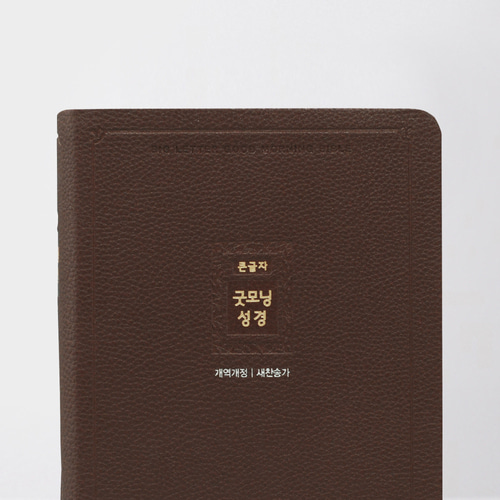 개역개정 큰글자굿모닝성경 중 무지퍼합본 다크브라운 / 4403456