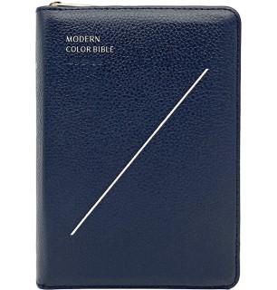 개역개정4판 모던컬러성경 새찬송가 (소합본/색인/지퍼/가죽(우피)/다크네이비)