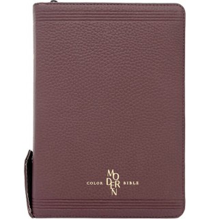 개역개정4판 모던컬러성경 새찬송가 (대합본색인지퍼가죽(우피)버건디)