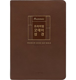 개역개정4판 프리미엄 굿데이성경 새찬송가 - 비치용 글씨 없음 (대합본색인무지퍼PU브라운)